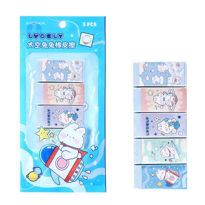 Borrador de dibujos animados de 5 uds., borrador de animales para estudiantes, suministros escolares para niños, regalos, premio Priz para niños, útiles escolares para niños