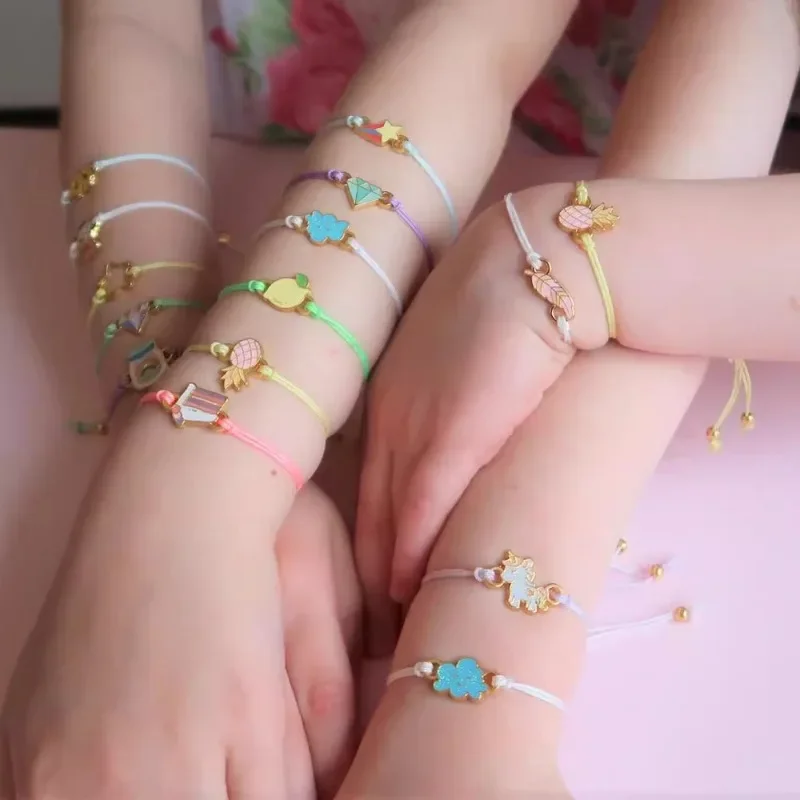 Caja ciega de pulsera de galleta de la suerte serie BFF auténtica, caja de almacenamiento de joyería de juguete sorpresa, pulseras de aleación, juguetes para niñas, regalos para niños - imagen 2