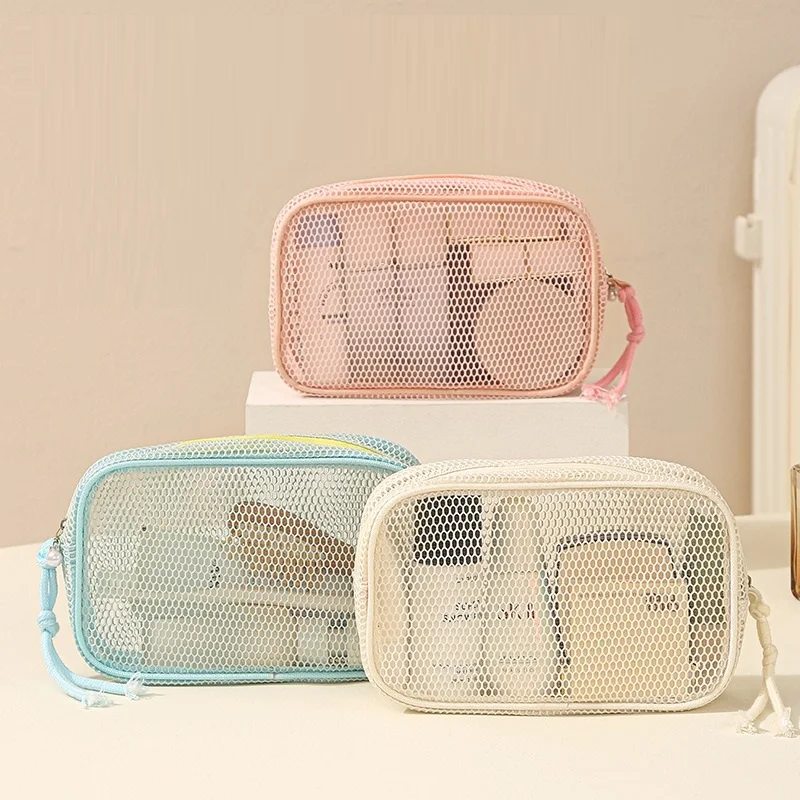 Bolsa aseo infantil nylon cremallera bolsillo mesh