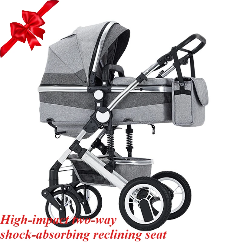 El cochecito de bebé empuja absorción de impactos y plegado paisaje alto en ambos direcciones