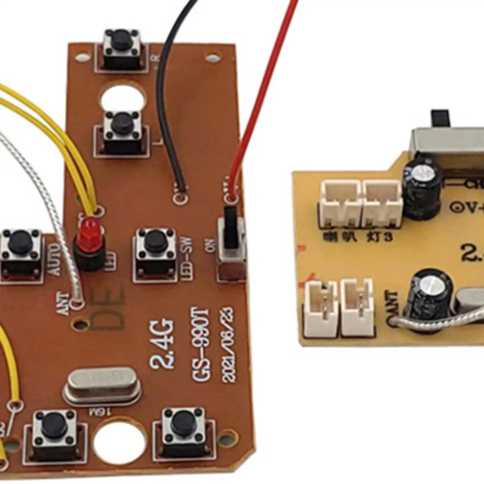 2x Transmitter Receiver Board Sensitive RC Hobby Car Easy to Use Spare Parts Remote Control Circuit PCB 8CH DIY Modified Parts