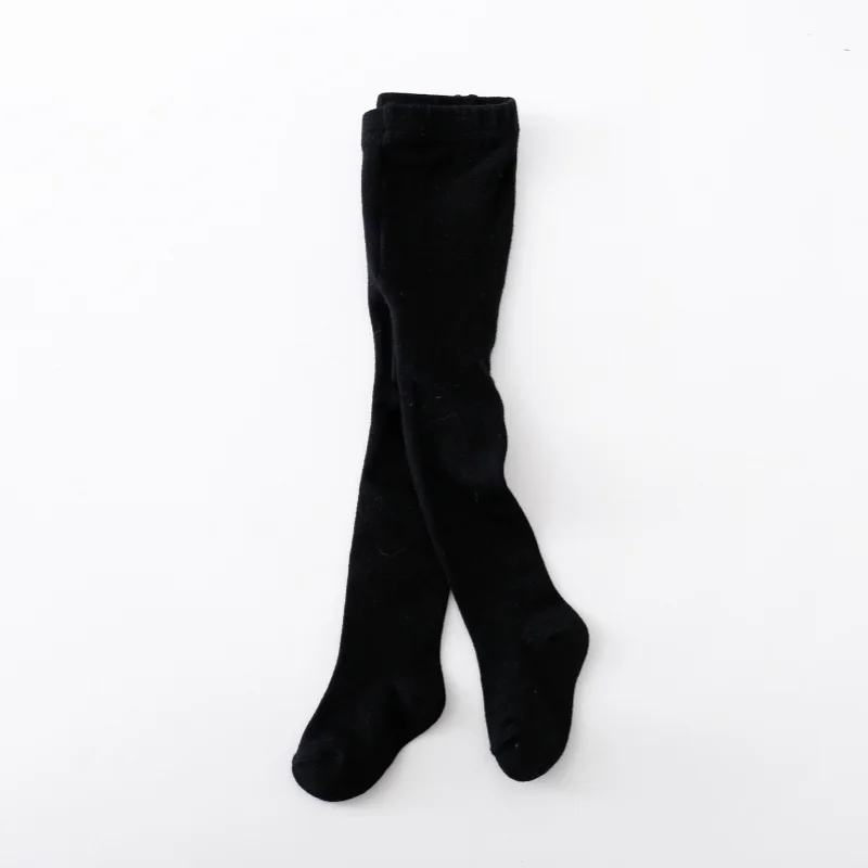 Lawadka medias recién nacidas para niñas, medias de punto liso para bebés y niñas, pantimedias informales blancas y negras para niños pequeños, primavera y otoño de 0 a 12M - imagen 4