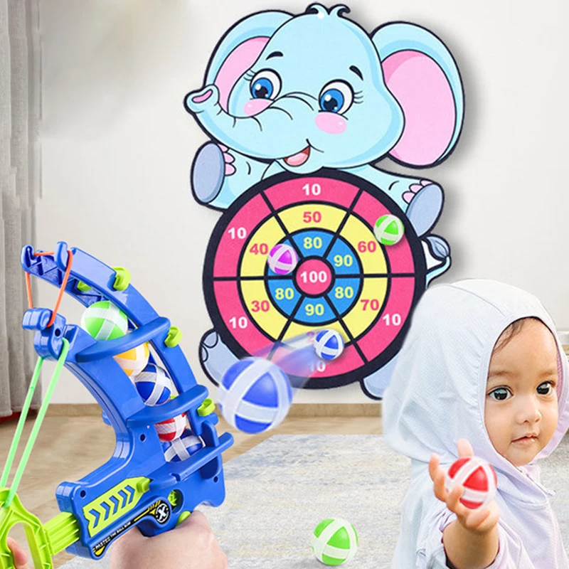 Juego de dardos de bola pegajosa para niños, juego de deportes, juguetes de fiesta al aire libre, lanzamiento de bola pegajosa, juegos de mesa educativos - imagen 4