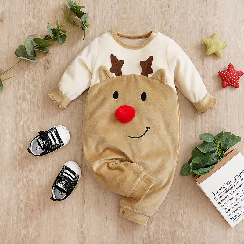 Pelele de Navidad en franela suave unisex para bebé