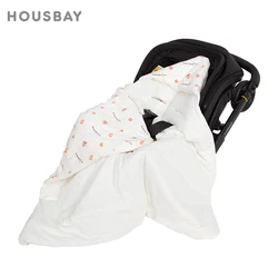 Manta con capucha para coche de bebé – Cálida y resistente al viento