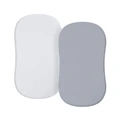 white and gray