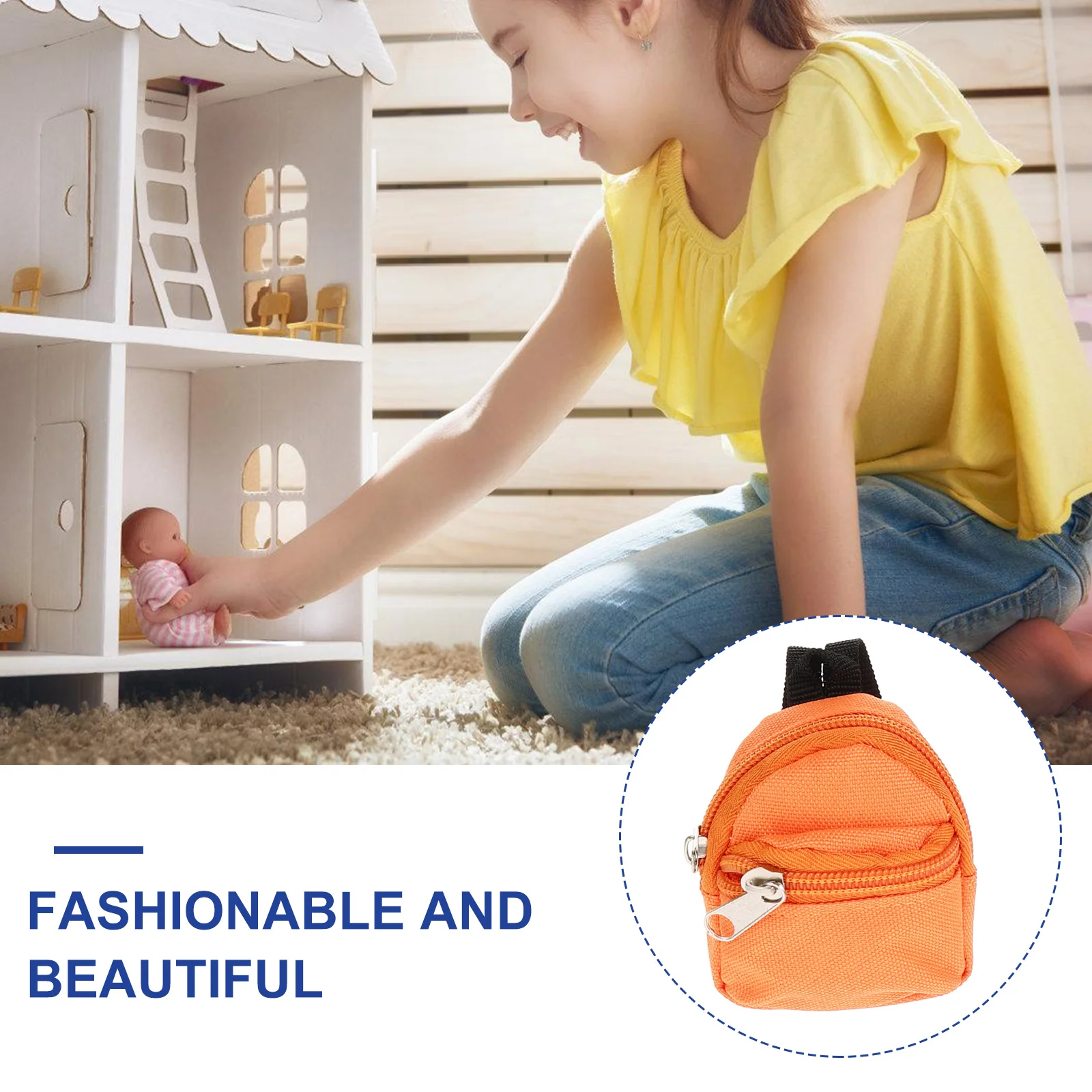 Mochila escolar pequeña, bolsa colgante, Mini llavero, monedero, accesorios para el hogar, poliéster, bebé para niños - imagen 3