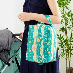 HappyFlute-fundas de pañales para bebés PUL de 2 capas, bolsa de pañales de viaje reutilizable, asa a presión, impresiones de moda, almacenamiento conveniente para madres