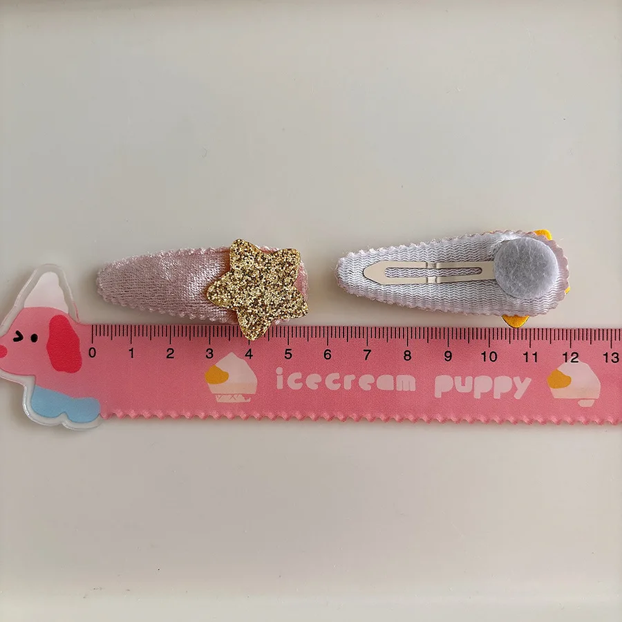 Coreano dulce terciopelo lentejuelas estrellas niños flequillo versátil Bb Clip pentagrama lindo horquilla sombreros niñas niños accesorios para el cabello - imagen 4