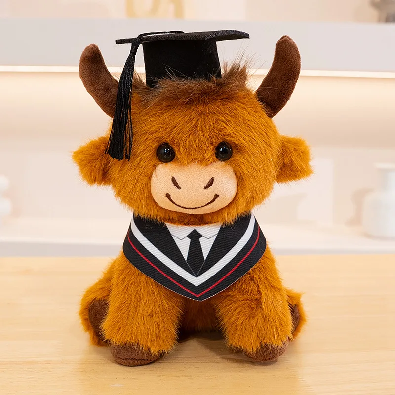 Peluche vaca Highland – Regalo de graduación original