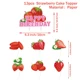 13pcs cake topper