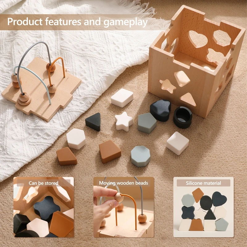 Colgador móvil de madera para cuna – Decoración infantil - imagen 3