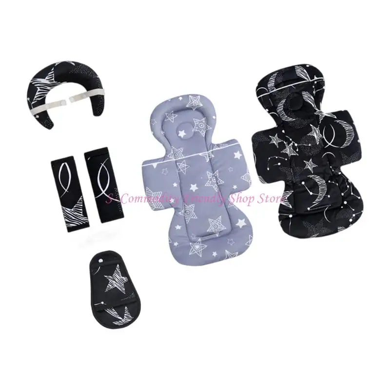 85ae Doble para cochecitos doble revestimiento Ayuda ASIENTA ASIENTA CHUCHING TELA segura Fácil limpiar mayoría