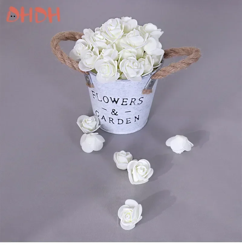 Rosas artificiales de espuma PE para manualidades – 500 cm - imagen 5