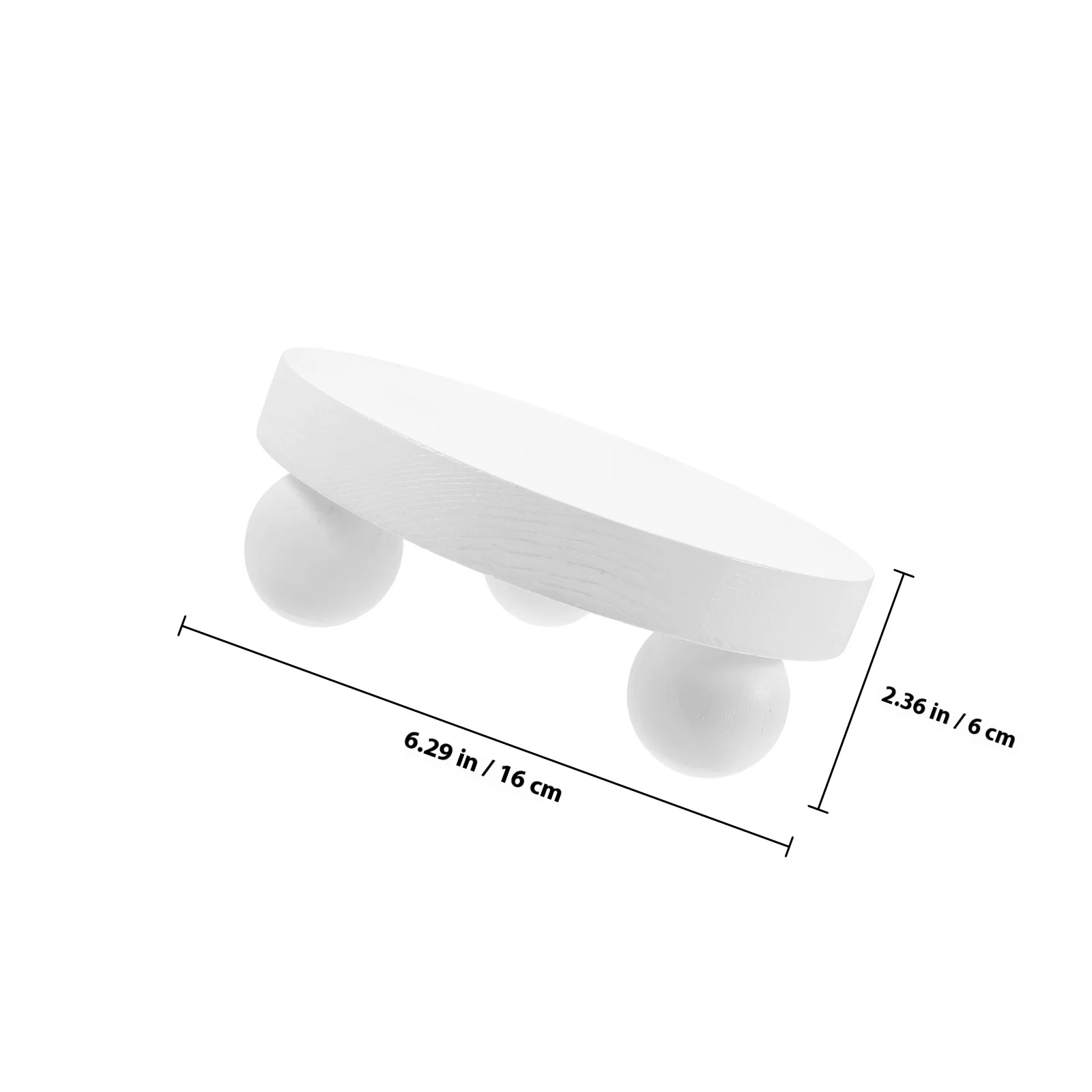 Accesorios de madera pequeños accesorios de fotografía Mini taburete redondo soporte elevador de madera Natural taburete decorativo para exhibición de plantas en el hogar - imagen 5