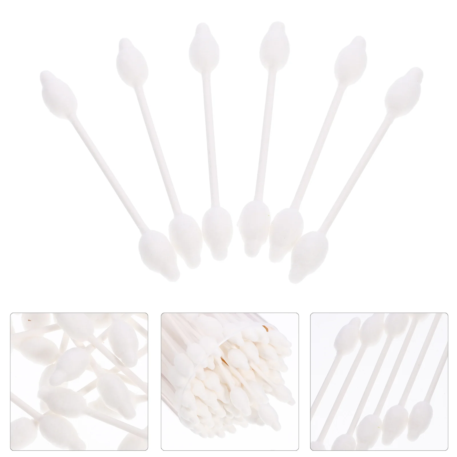 56 Uds hisopos de algodón para bebés cabeza con forma de calabaza de seguridad ecológica Natural para el cuidado del bebé belleza manicura limpieza hisopos niños - imagen 4