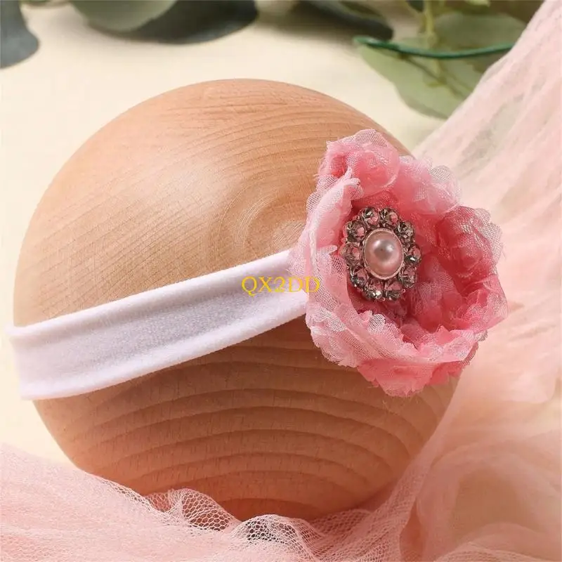 QX2D Encantador conjunto turbante y bombachos para bebé captura momentos dulces con estilo para bebés - imagen 4