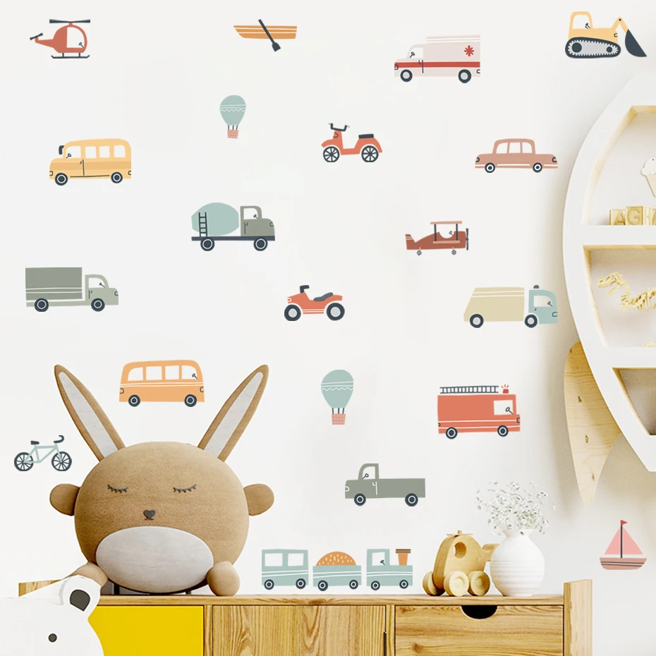 Vinilos decorativos vehículos para cuarto infantil - imagen 4