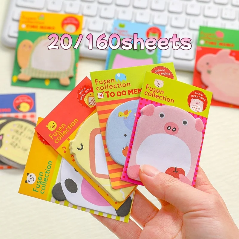 Notas adhesivas con animalitos para niños – Material escolar