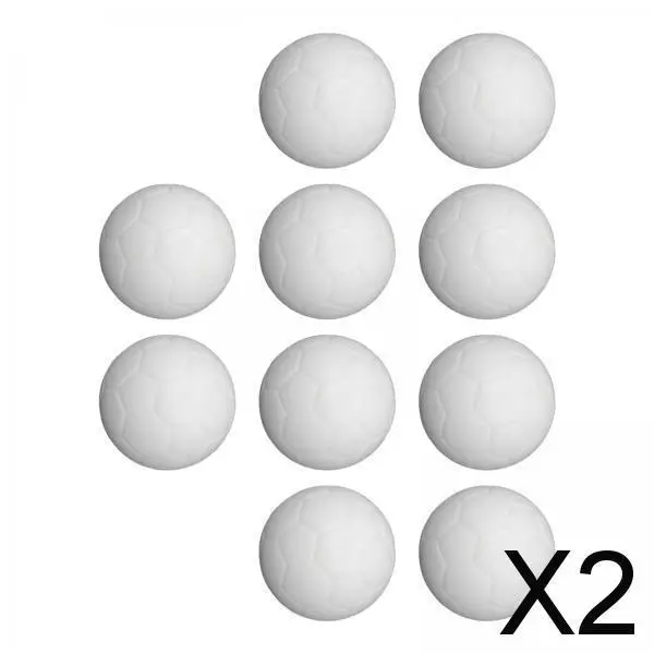 Bolas de Futbolín de tamaño oficial, 2x10 piezas, reemplaza los pies de mesa para interiores