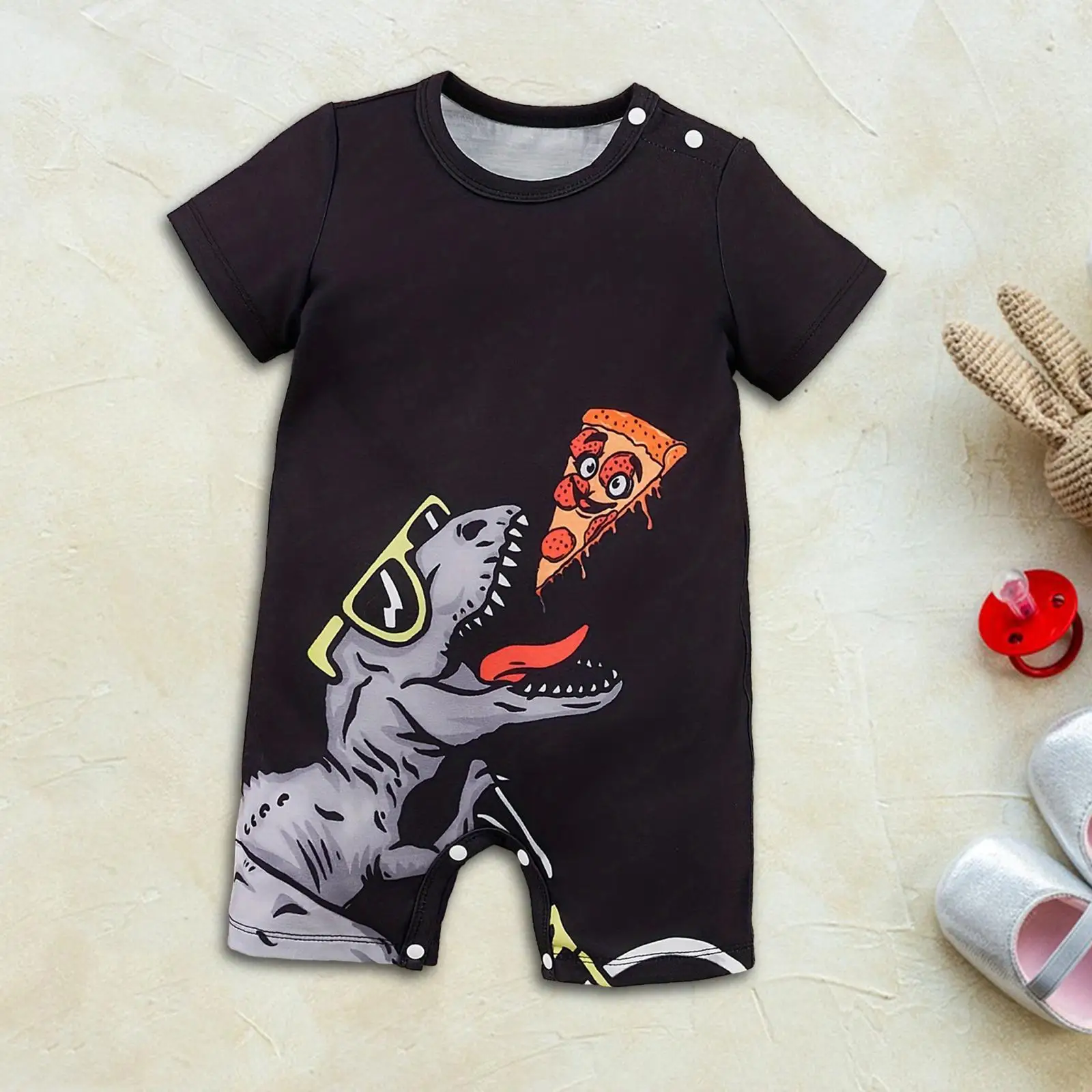 Pelele body con estampado dinosaurio para bebé recién nacido - imagen 5