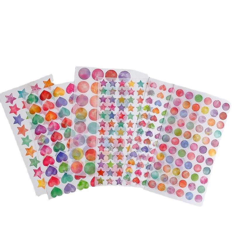 6 unids/pack pegatinas de papelería para iniciar papel redondo de cumpleaños pegatinas Kawaii pegatinas de planificador de regreso a la escuela - imagen 5