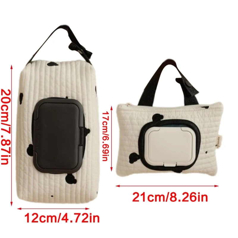 Estuche portátil para toallitas húmedas, bolsa para cochecito, cajas de pañuelos con tapa, accesorios para cochecito de bebé, funda de toalla, bolsa colgante para carrito para recién nacido - imagen 4