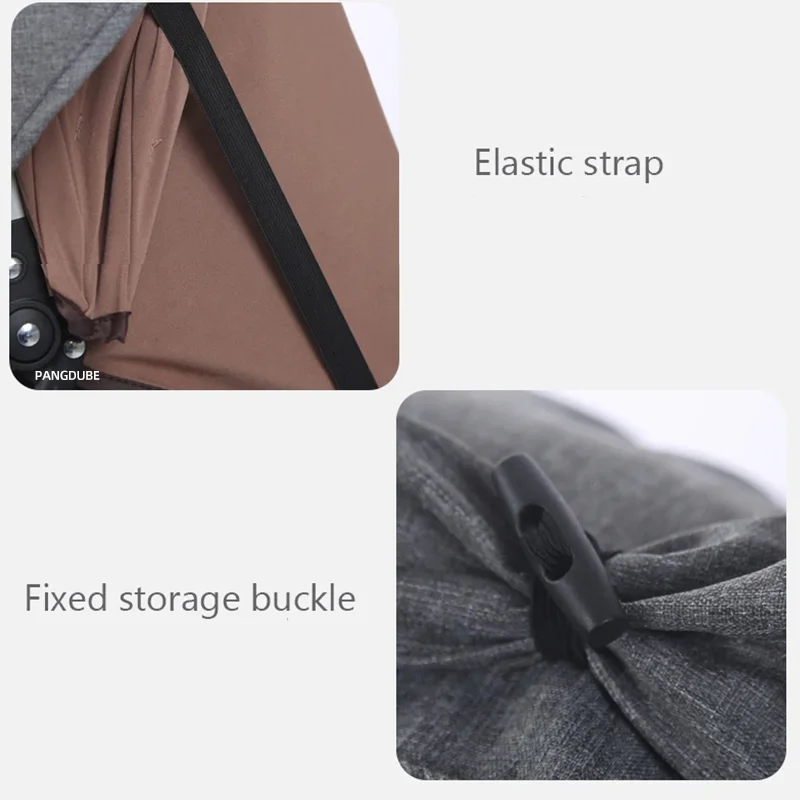 PANGDUBE Universal Sun Shade for Baby Stroller Accessories UV UPF 50+ Awning Protection for Baby Carrier Waterproof Sun Shield - imagen 5