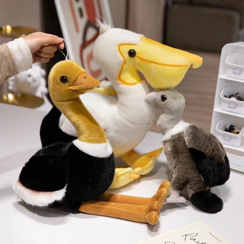 Peluche de pájaros suave de tejido tipo avestruz, regalo infantil - imagen 4