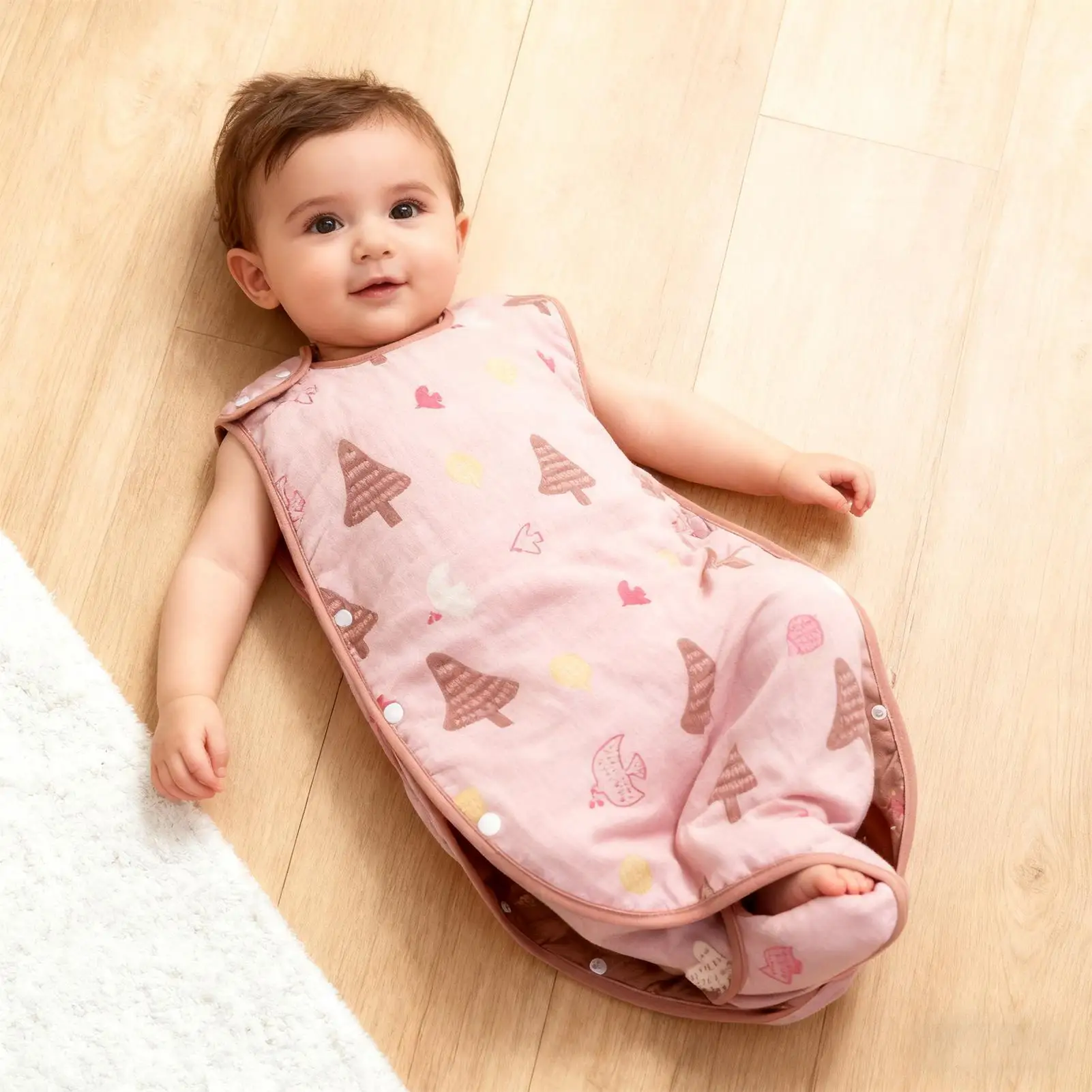 Saco de dormir para bebé, cama sin mangas de algodón para niños pequeños, saco de dormir imprescindible para niñas, niños, hijo, niños pequeños, hija