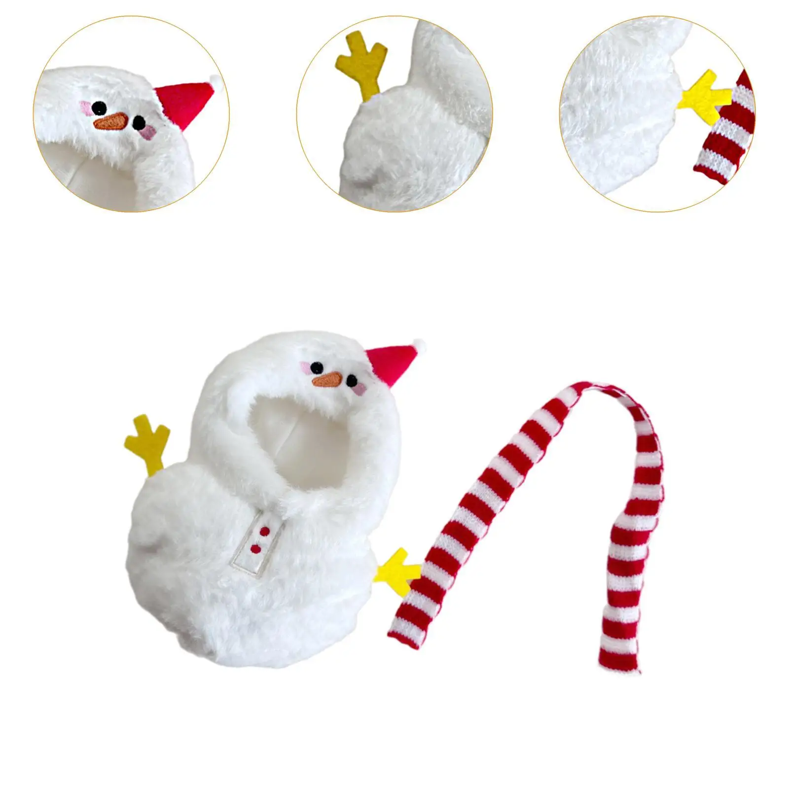 Plush Doll Clothes Doll Clothing for Kids Birthday Gift Comfortable DIY Doll Toy Doll Outifits with Scarf for 6.69inch Doll