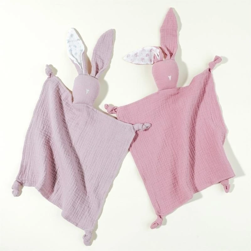 M76C Manta apoyo para calma infantil, ayuda para dormir algodón, toalla para bebé amigable con piel, manta para bebé - imagen 3