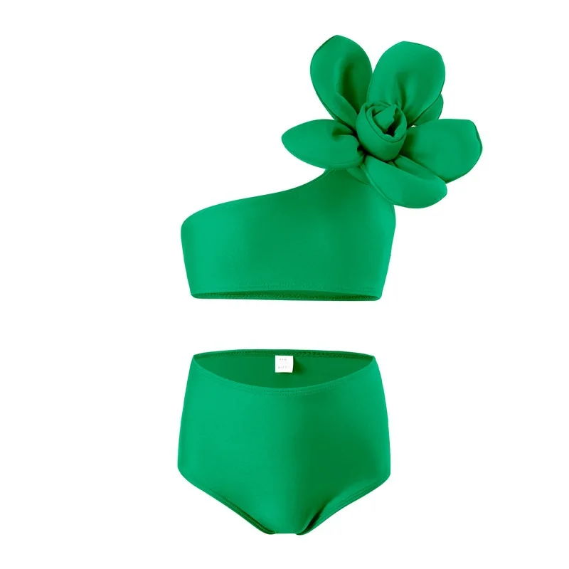 Conjunto bikini sin mangas para bebé niña – Estampado floral playero - imagen 5