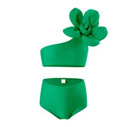 Bikini floral sin mangas para bebé niña – Traje de baño verano