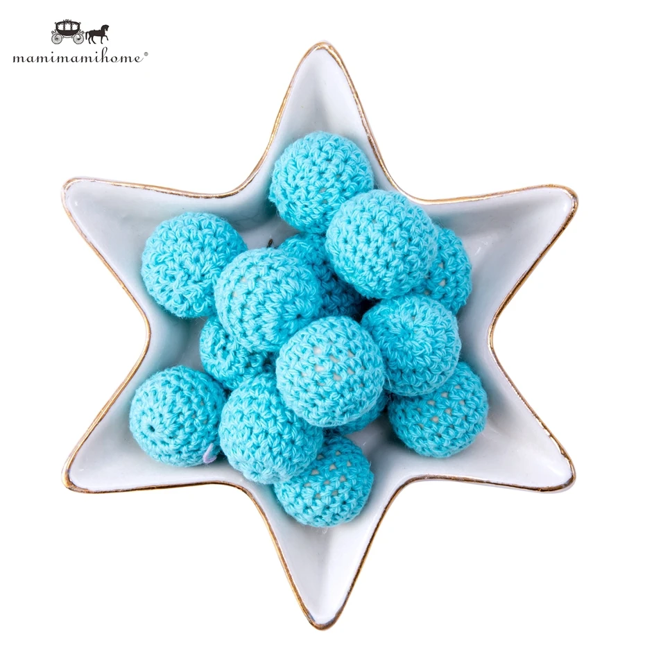 20mm Blue Crochet