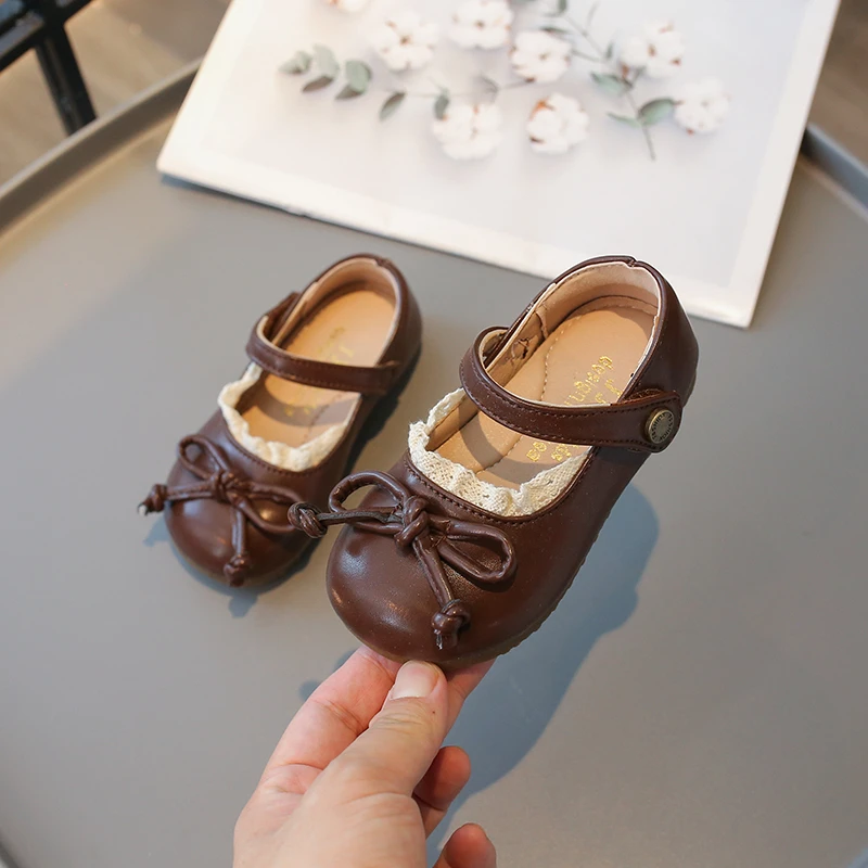 Zapatos de niña con encaje antideslizantes para primavera y otoño - imagen 2