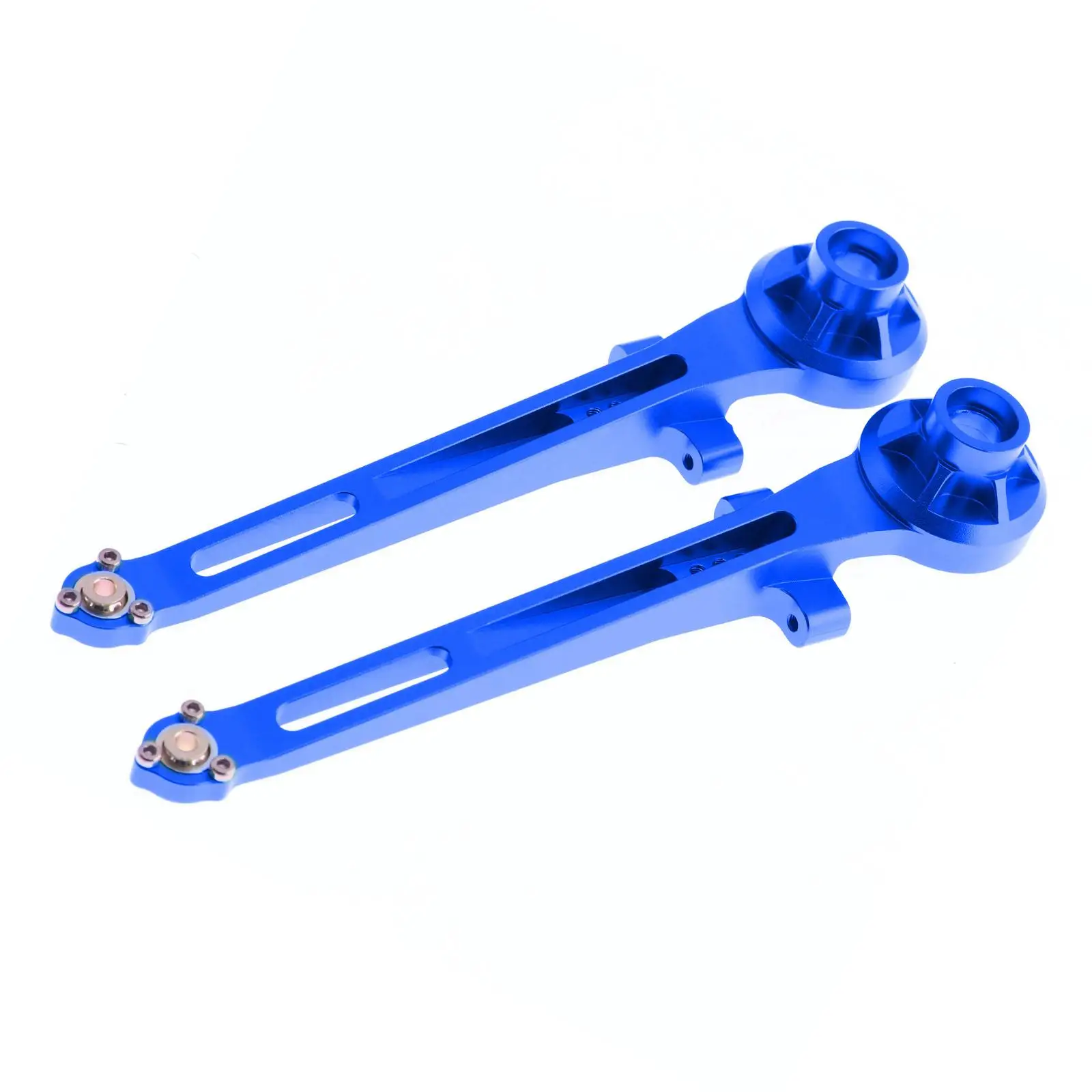 2 Pieces Pair of Rear Arms Aluminum Alloy Replacement Parts Accessory Upgrades for 58719 1/10 Scale RC Model Car Vehicles DIY