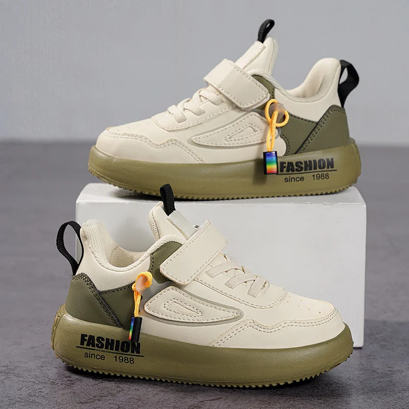 Zapatos Deportivos Impermeables de Cuero PU para Niños - imagen 2