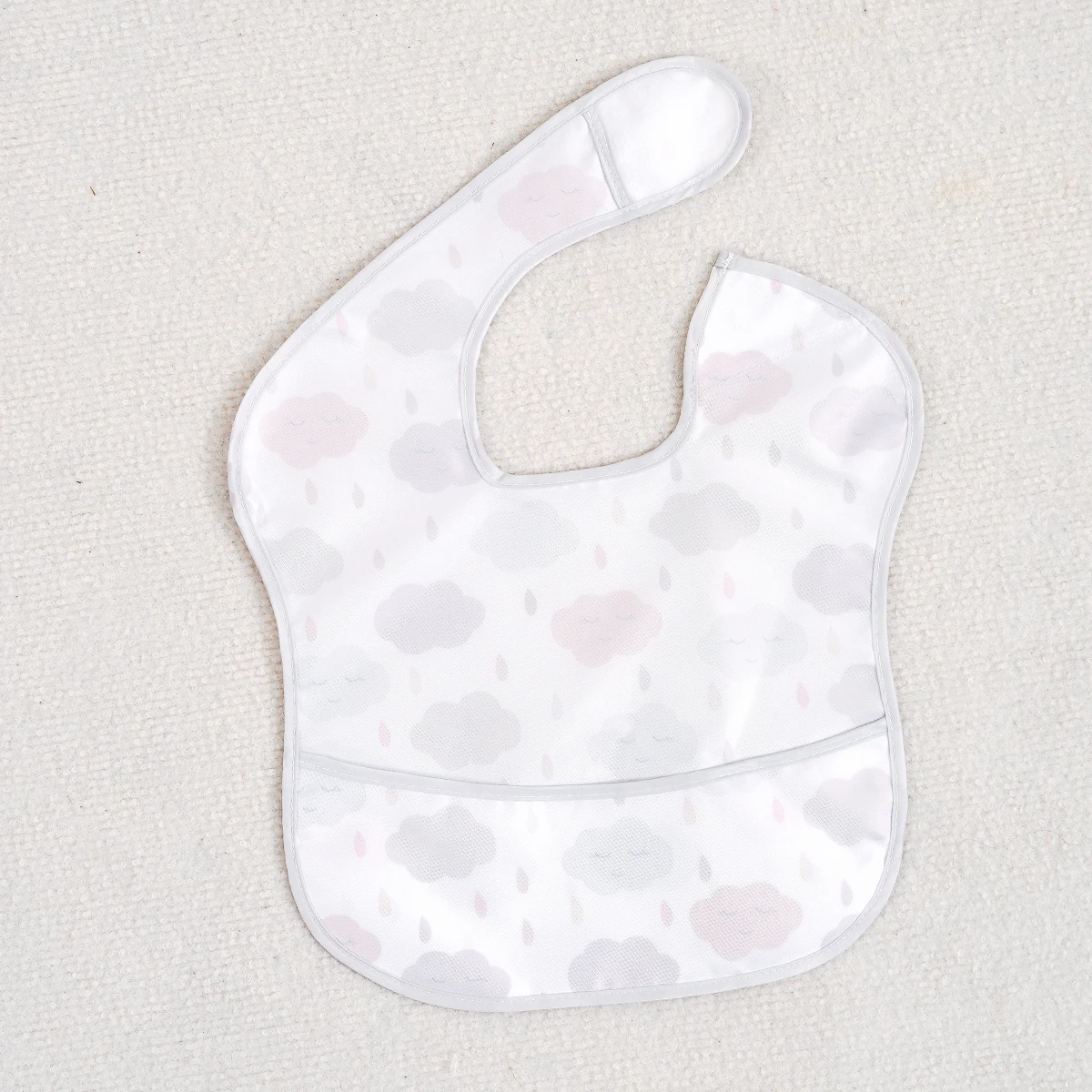 Bata infantil de 3 uds para alimentar, pintar, jugar, Baberos para comer con gancho y bucle, babero de alimentación ajustable para niños, paño para eructar - imagen 4