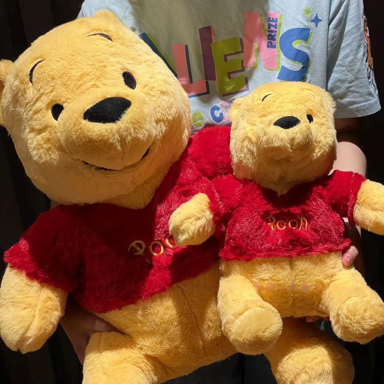 30/50cm de alta calidad oso Pooh de peluche de juguete de dibujos animados oso suave peluches Animal relleno almohada abrazable sofá cama decoración del hogar regalo niña - imagen 5