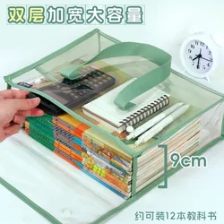 Carpeta de mano transparente impermeable, archivador PVC expandible