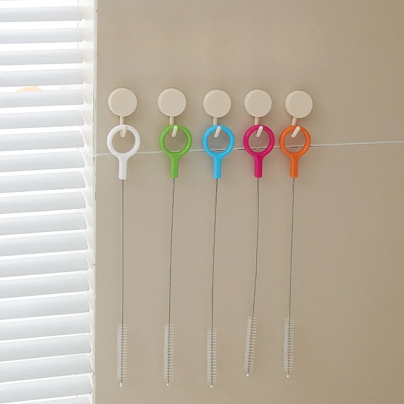 Cepillos para botellas de leche de acero inoxidable, limpieza de pajitas para beber, cepillo de limpieza de pajitas de tubo Extra para vaso, taza para sorber, pajita para botellas - imagen 4