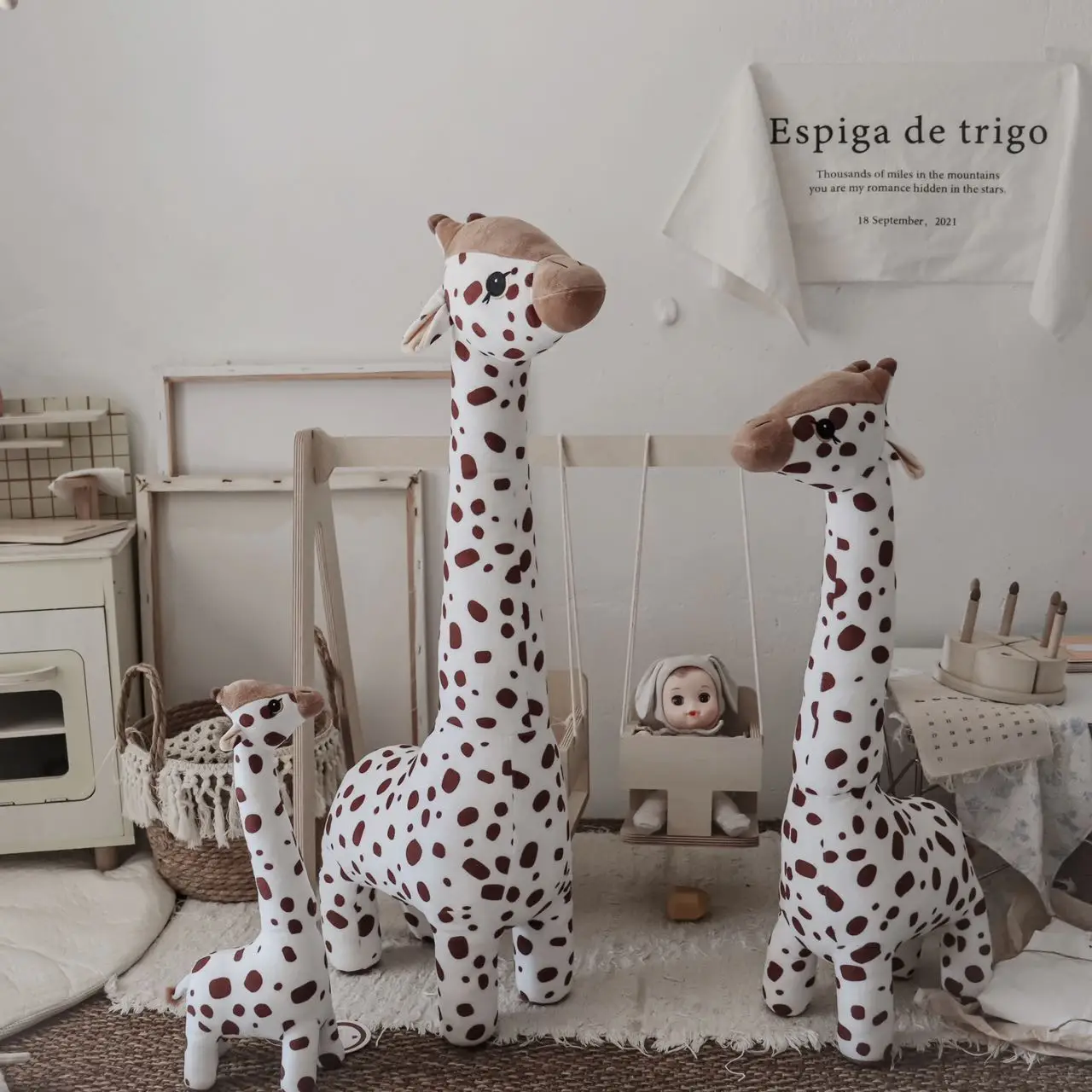 Jirafa peluche para bebé – Compañero de sueño suave