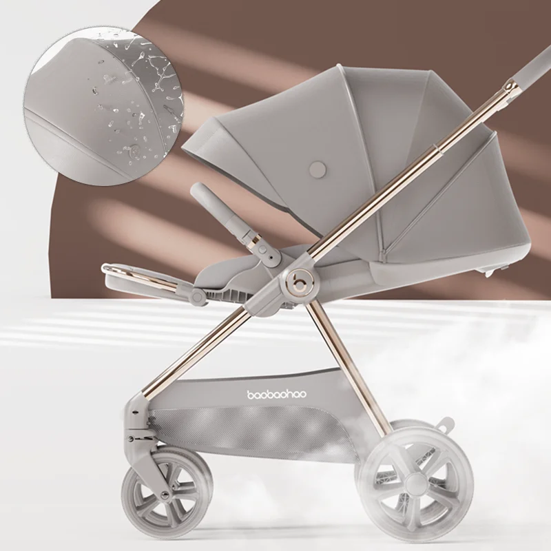 Cochecito de viaje 3 en 1 Easy Walker, cochecito de bebé chino con Material de algodón, puede sentarse hacia abajo, empuje bidireccional - imagen 3