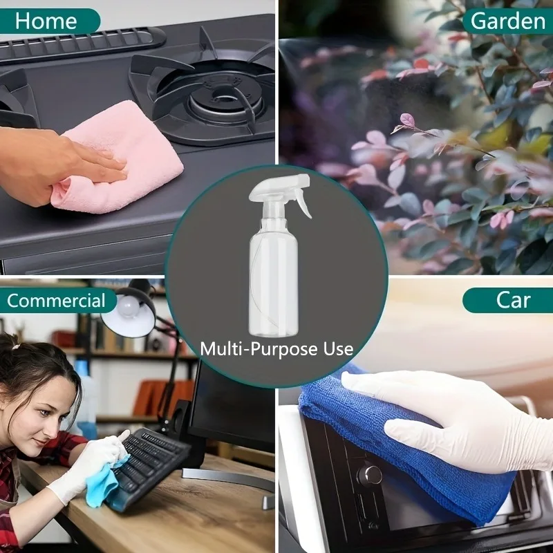 1/2 Uds botella de Perfume de Color aleatorio negro engrosado pequeño ratón botella con pulverizador botella de limpieza botella con pulverizador para mascotas blanco 150ML - imagen 4