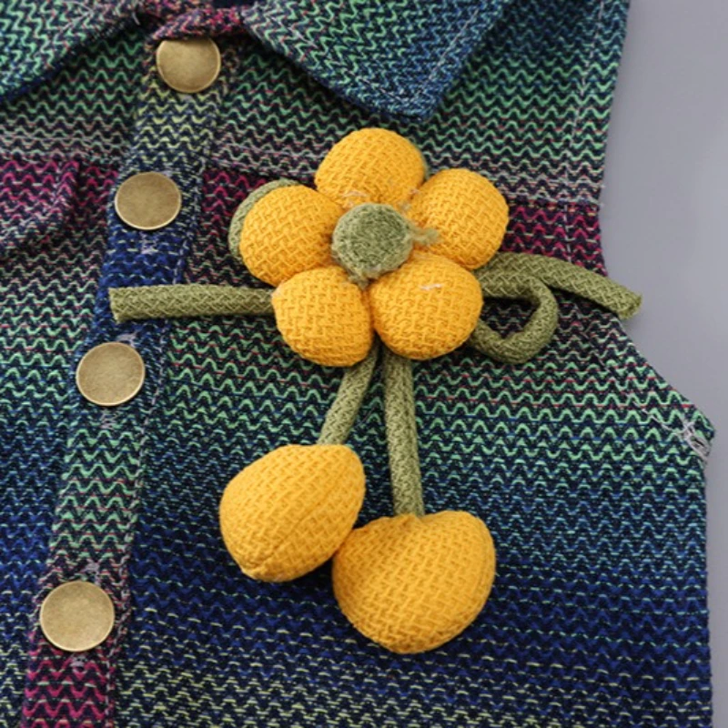 Conjunto de verano para niñas: chaleco y falda con traje festivo - imagen 4