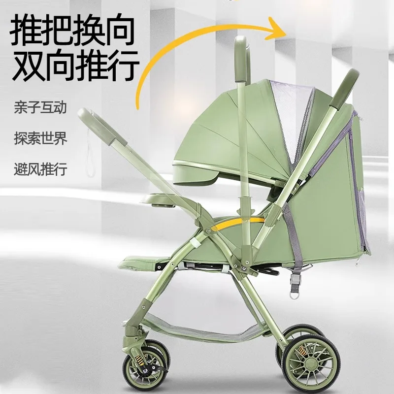 Cochecito de bebé reversible y ligero – Modelo multifuncional de paseo