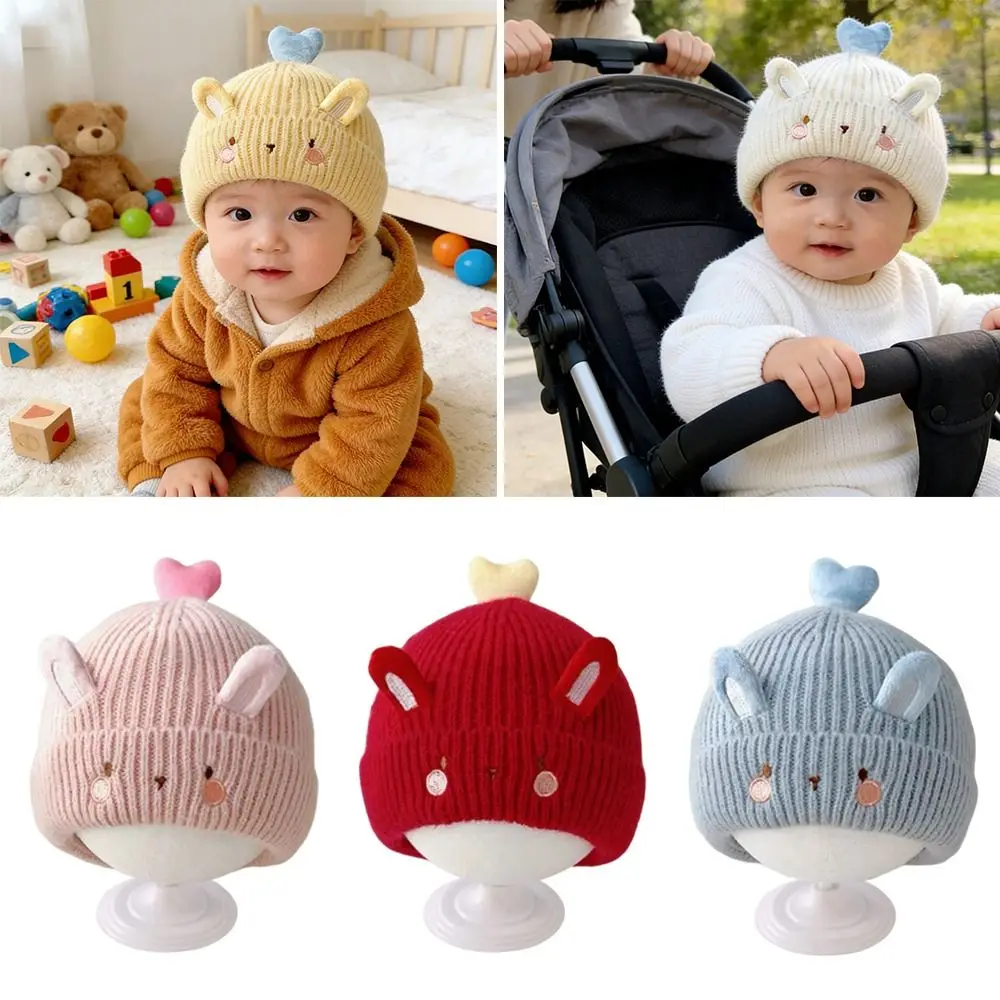 Gorros de invierno suaves a la moda de 0 a 6 meses, gorro tejido cálido de ganchillo, accesorio de fotografía, gorro para recién nacidos de dibujos animados, niños y niñas - imagen 4