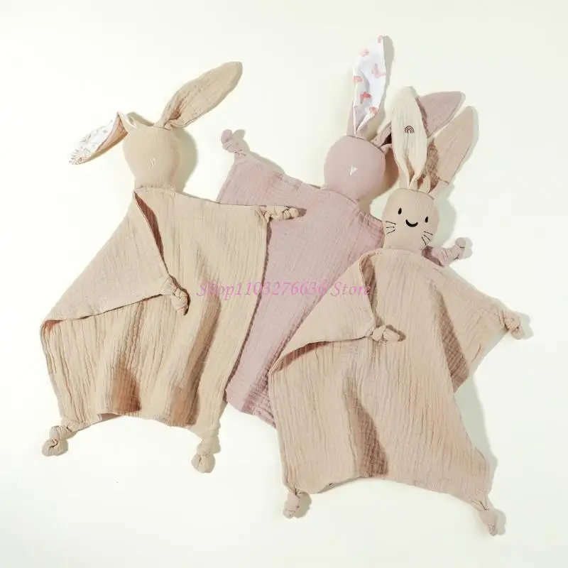 R6FD mejora toalla calmante infantil, manta seguridad algodón suave, manta apoyo para calma infantil, manta suave - imagen 4