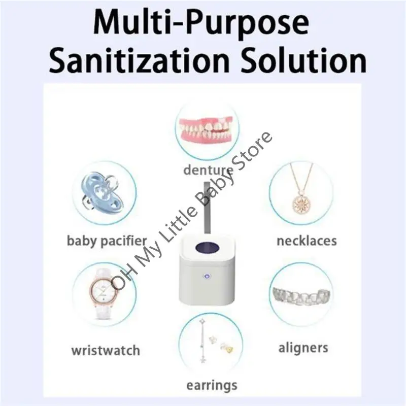 M76C Desinfectante portátil eficiente para chupete Cuentas lámpara incorporadas 2 piezas 3 minutos cada vez - imagen 5